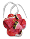 Watermelon Everywhere Paw Print Shaped Ornament All Over Print-Ornament-TooLoud-White-Davson Sales