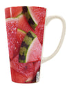 Watermelon-themed 16 Ounce Conical Latte Coffee Mug - Expertly Crafted for Drinkware Enthusiasts-Conical Latte Mug-TooLoud-White-Davson Sales