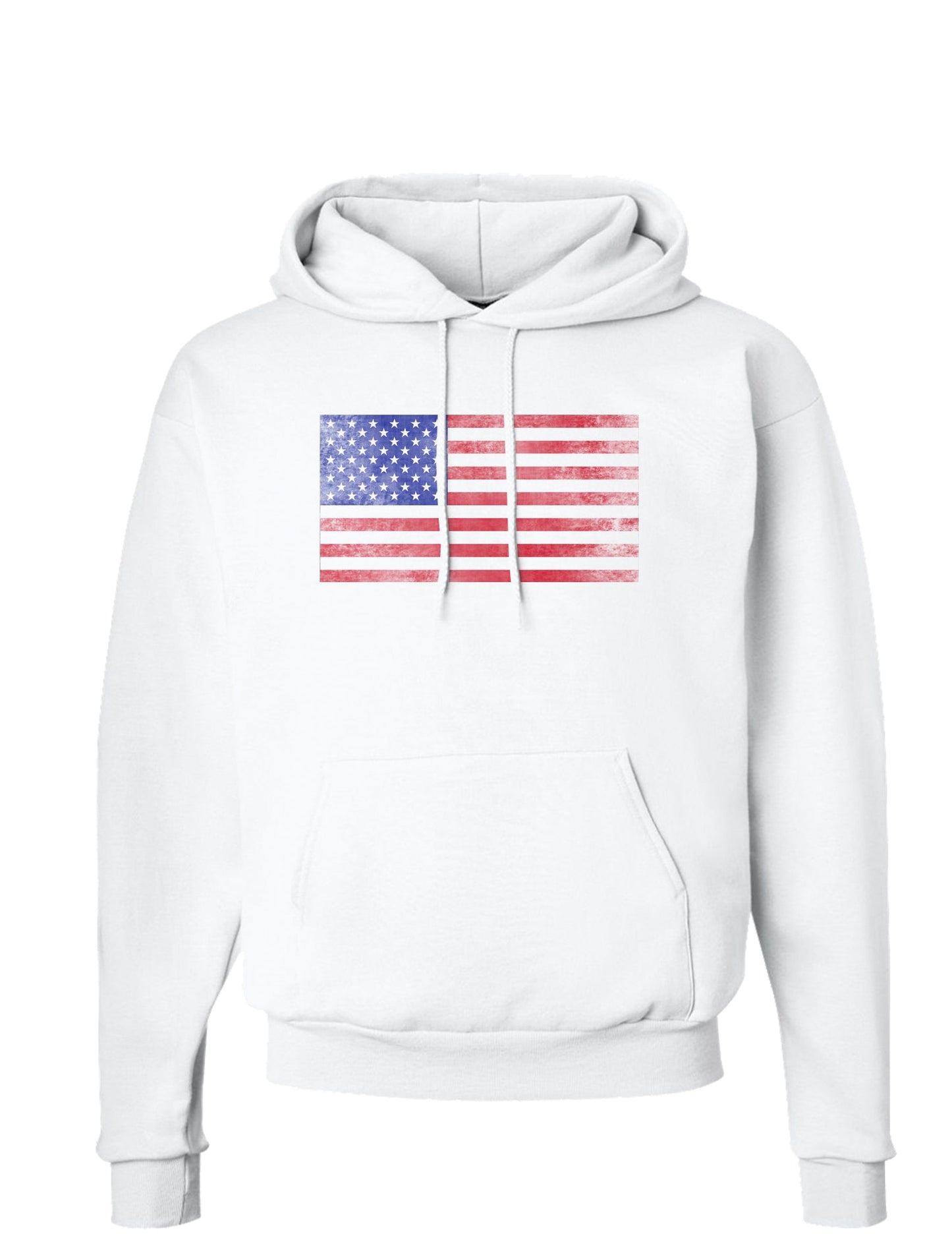 Weathered American Flag Hoodie Sweatshirt-Hoodie-TooLoud-White-Small-Davson Sales