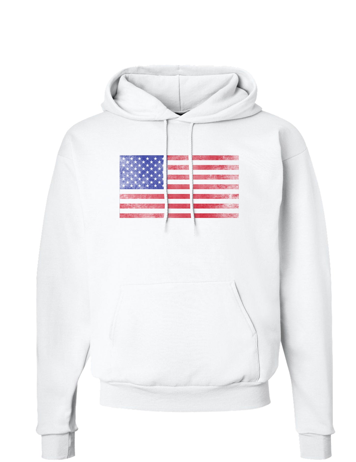 Weathered American Flag Hoodie Sweatshirt-Hoodie-TooLoud-White-Small-Davson Sales
