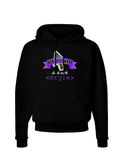 Web Designers - Style Dark Hoodie Sweatshirt-Hoodie-TooLoud-Black-Small-Davson Sales