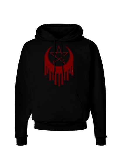 Weeping Crescent Blood Moon Star Dark Hoodie Sweatshirt-Hoodie-TooLoud-Black-Small-Davson Sales