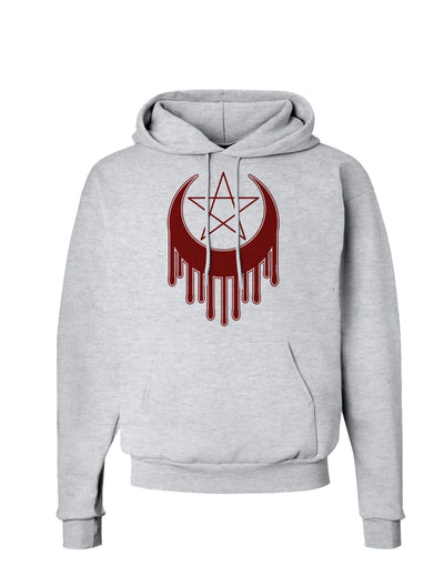 Weeping Crescent Blood Moon Star Hoodie Sweatshirt-Hoodie-TooLoud-AshGray-Small-Davson Sales