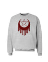 Weeping Crescent Blood Moon Star Sweatshirt-Sweatshirts-TooLoud-AshGray-Small-Davson Sales