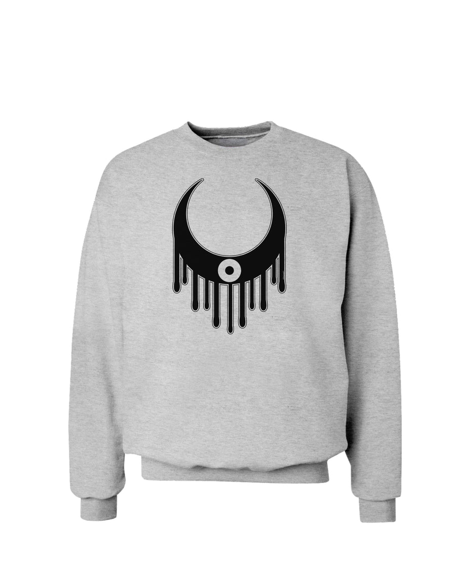 Weeping Crescent Eye - Halloween Sweatshirt-Sweatshirts-TooLoud-White-Small-Davson Sales