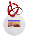 Welcome to Mars Circular Metal Ornament-Ornament-TooLoud-White-Davson Sales