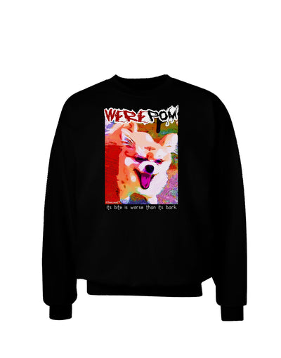 WerePom - Werewolf Pomeranian Adult Dark Sweatshirt by TooLoud-Sweatshirts-TooLoud-Black-Small-Davson Sales