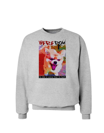 WerePom - Werewolf Pomeranian Sweatshirt by TooLoud-Sweatshirts-TooLoud-AshGray-Small-Davson Sales