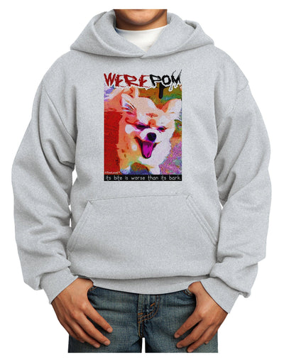 WerePom - Werewolf Pomeranian Youth Hoodie Pullover Sweatshirt by TooLoud-Youth Hoodie-TooLoud-Ash-XS-Davson Sales