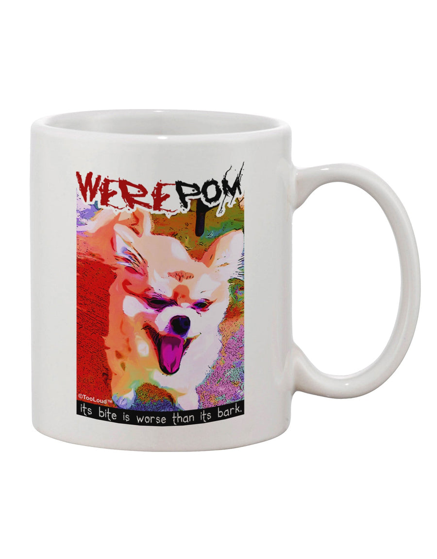 Werewolf Pomeranian Printed 11 oz Coffee Mug - Expertly Crafted Drinkware-11 OZ Coffee Mug-TooLoud-White-Davson Sales