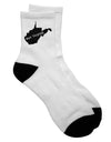 West Virginia - United States Shape Adult Short Socks - TooLoud-Socks-TooLoud-White-Ladies-4-6-Davson Sales