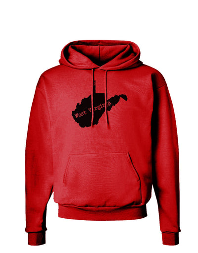 West Virginia - United States Shape Hoodie Sweatshirt-Hoodie-TooLoud-Red-Small-Davson Sales