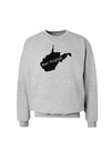 West Virginia - United States Shape Sweatshirt-Sweatshirts-TooLoud-AshGray-Small-Davson Sales