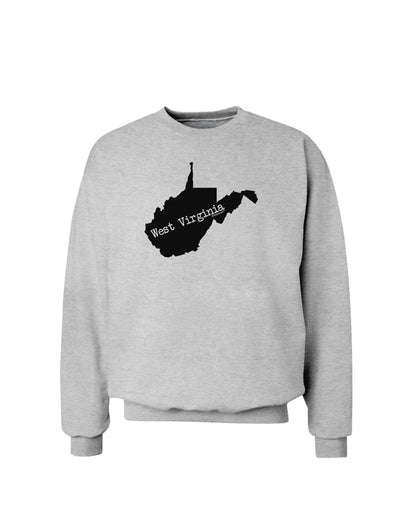 West Virginia - United States Shape Sweatshirt-Sweatshirts-TooLoud-AshGray-Small-Davson Sales