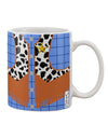 Western-inspired Cowboy Blue AOP Printed 11 oz Coffee Mug - Perfect for Sipping in Style TooLoud-11 OZ Coffee Mug-TooLoud-White-Davson Sales