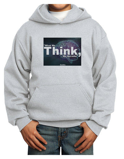 What We Think Buddha Youth Hoodie Pullover Sweatshirt-Youth Hoodie-TooLoud-Ash-XS-Davson Sales