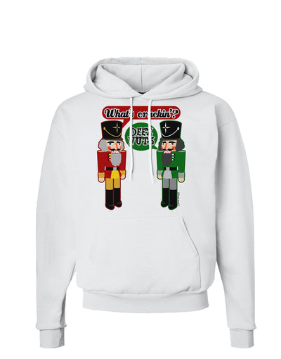 Whats Crackin - Deez Nuts Hoodie Sweatshirt by-Hoodie-TooLoud-White-Small-Davson Sales