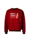 What's Shakin' Bacon Adult Dark Sweatshirt-Sweatshirts-TooLoud-Deep-Red-Small-Davson Sales