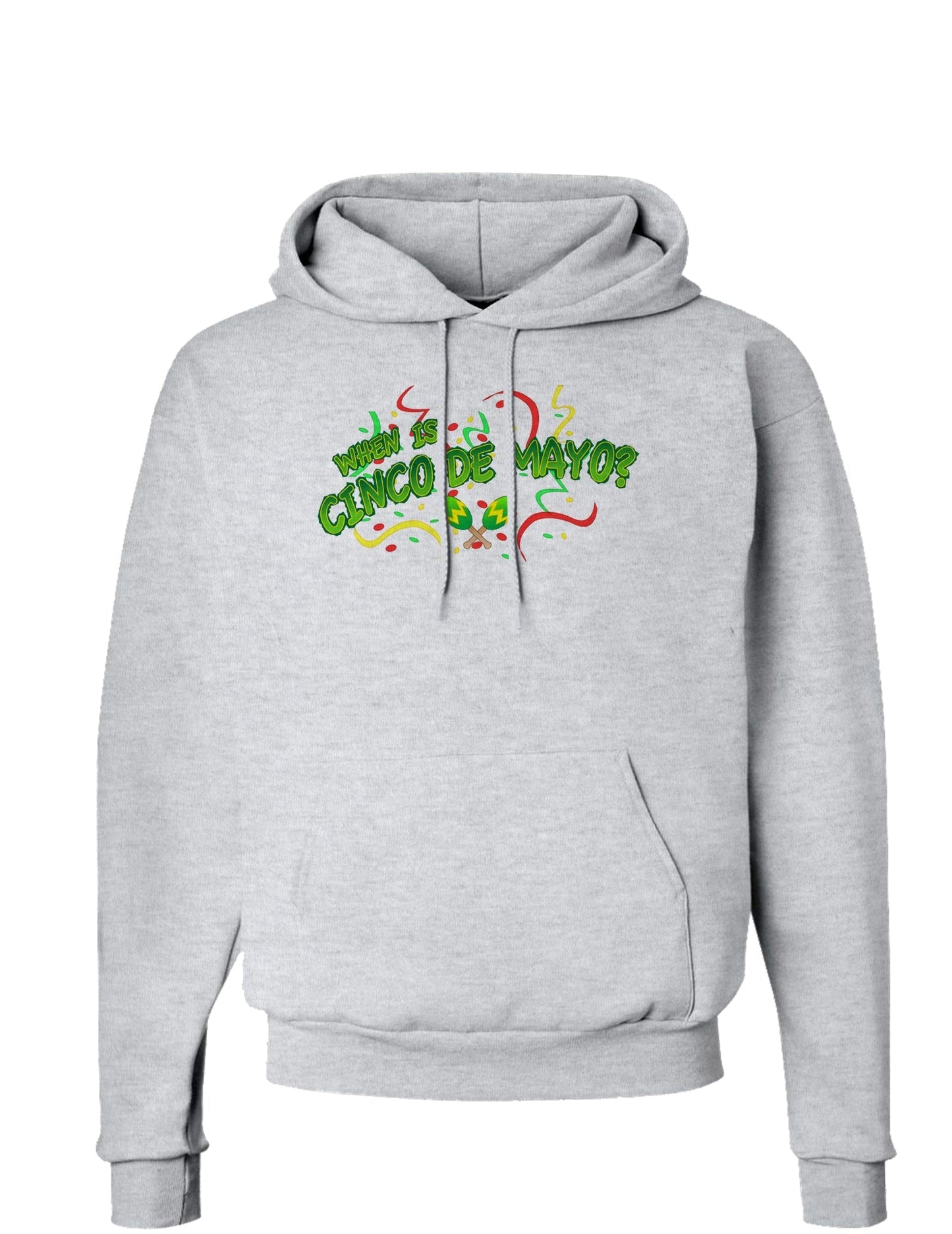 When is Cinco de Mayo? Hoodie Sweatshirt-Hoodie-TooLoud-AshGray-Small-Davson Sales