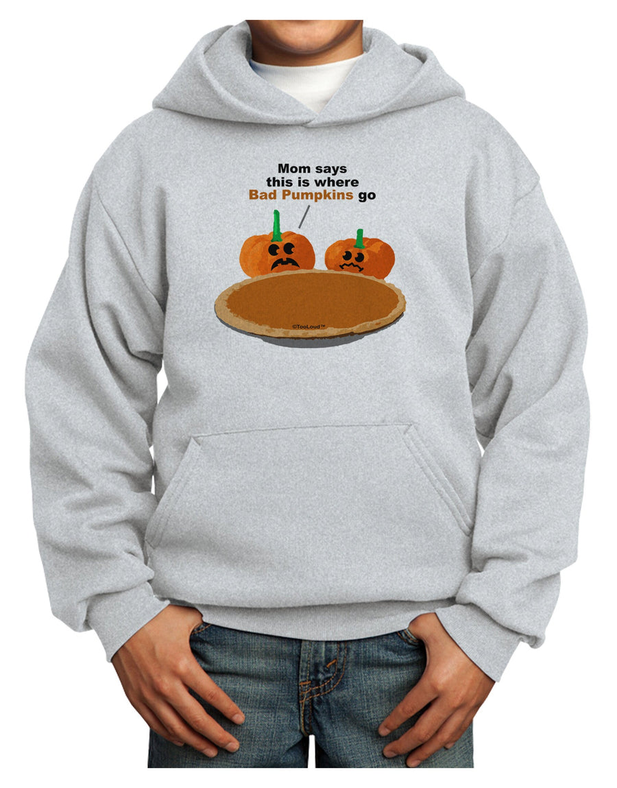 Where Bad Pumpkins Go Youth Hoodie Pullover Sweatshirt-Youth Hoodie-TooLoud-White-XS-Davson Sales