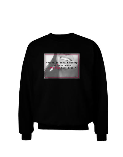 Where Smiles Mark Twain Adult Dark Sweatshirt-Sweatshirts-TooLoud-Black-Small-Davson Sales