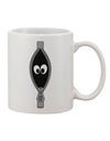 Whimsical Eye Design Adorning 11 oz Coffee Mug - Crafted by a Drinkware Expert-11 OZ Coffee Mug-TooLoud-White-Davson Sales