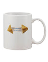 Whimsical Fortune Cookie Design on an 11 oz Coffee Mug - TooLoud-11 OZ Coffee Mug-TooLoud-White-Davson Sales