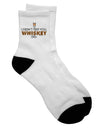 Whiskey Adult Short Socks - A Stylish Addition to Your Wardrobe - TooLoud-Socks-TooLoud-White-Ladies-4-6-Davson Sales