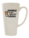 Whiskey Enthusiast's Essential: 16 Ounce Conical Latte Coffee Mug - TooLoud-Conical Latte Mug-TooLoud-White-Davson Sales