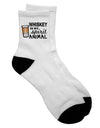 Whiskey Enthusiast's Essential: Adult Short Socks - TooLoud-Socks-TooLoud-White-Ladies-4-6-Davson Sales