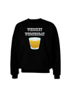 Whiskey Wednesday Design - Text Adult Dark Sweatshirt by TooLoud-Sweatshirts-TooLoud-Black-Small-Davson Sales