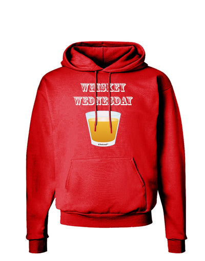 Whiskey Wednesday Design - Text Dark Hoodie Sweatshirt by TooLoud-Hoodie-TooLoud-Red-Small-Davson Sales