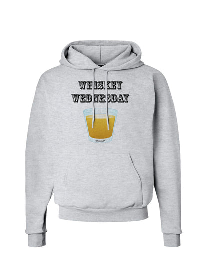 Whiskey Wednesday Design - Text Hoodie Sweatshirt by TooLoud-Hoodie-TooLoud-AshGray-Small-Davson Sales