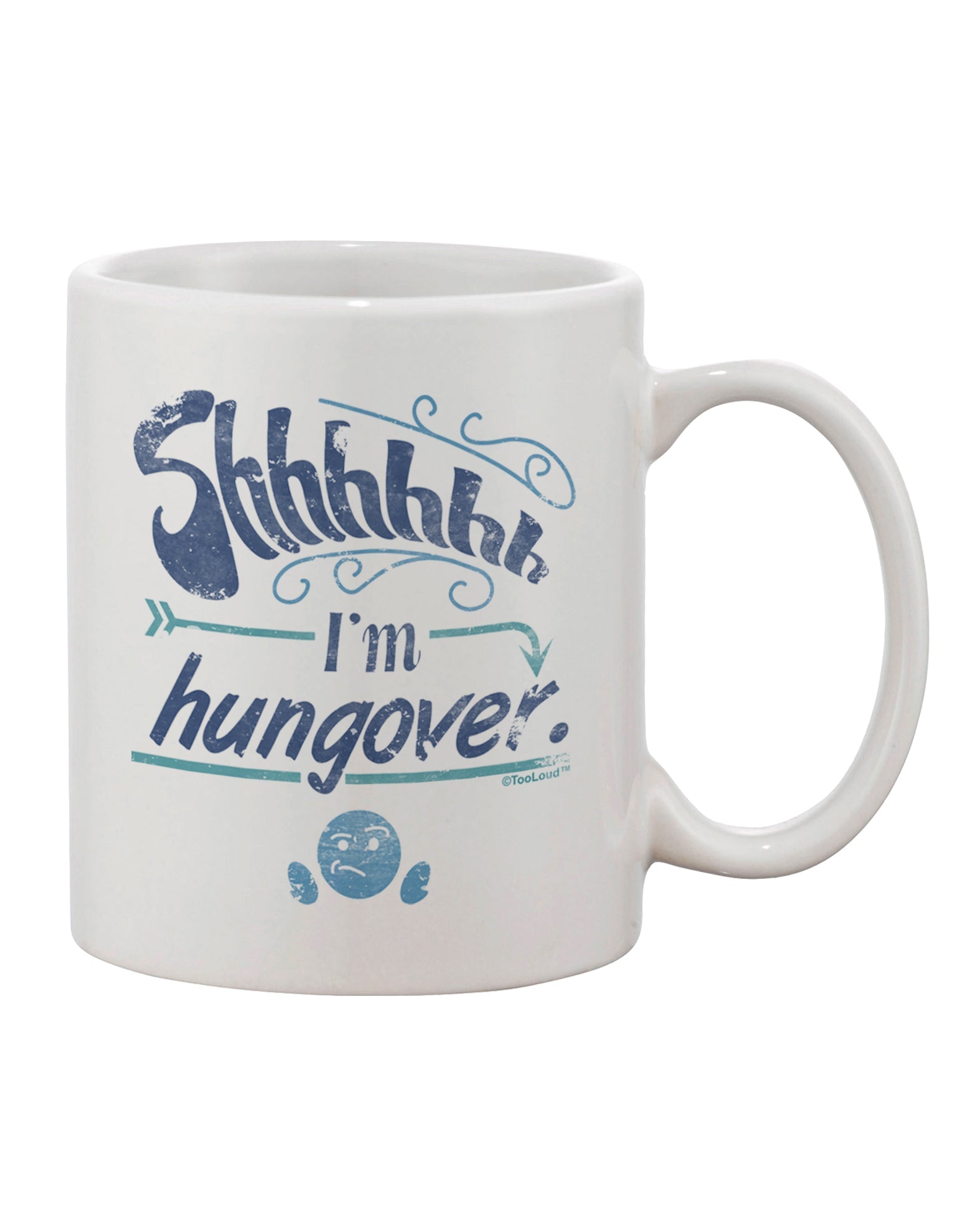 Whispering Hangover Humor 11 oz Coffee Mug - TooLoud-11 OZ Coffee Mug-TooLoud-White-Davson Sales