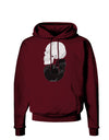 White And Black Inverted Skulls Dark Hoodie Sweatshirt by TooLoud-Hoodie-TooLoud-Maroon-Small-Davson Sales