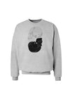 White And Black Inverted Skulls Sweatshirt by TooLoud-Sweatshirts-TooLoud-AshGray-Small-Davson Sales