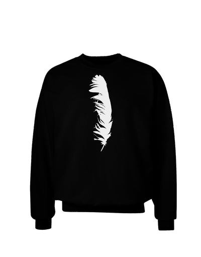 White Feather Adult Dark Sweatshirt-Sweatshirts-TooLoud-Black-Small-Davson Sales