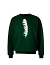 White Feather Adult Dark Sweatshirt-Sweatshirts-TooLoud-Deep-Forest-Green-Small-Davson Sales