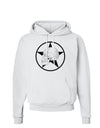 White Skull With Star Hoodie Sweatshirt by TooLoud-Hoodie-TooLoud-White-Small-Davson Sales