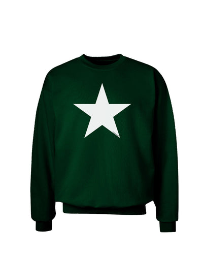 White Star Adult Dark Sweatshirt-Sweatshirts-TooLoud-Deep-Forest-Green-Small-Davson Sales
