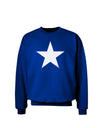 White Star Adult Dark Sweatshirt-Sweatshirts-TooLoud-Deep-Royal-Blue-Small-Davson Sales