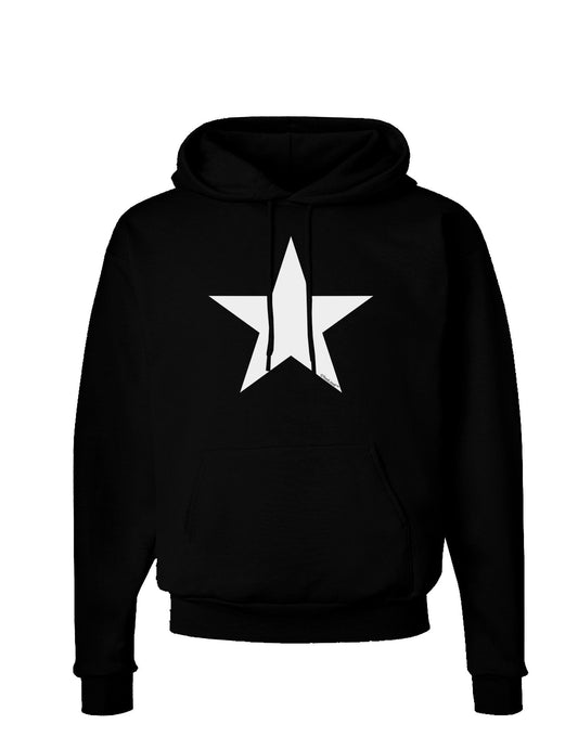 White Star Dark Hoodie Sweatshirt-Hoodie-TooLoud-Black-Small-Davson Sales