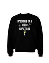 White Wine For Christmas Adult Dark Sweatshirt-Sweatshirts-TooLoud-Black-Small-Davson Sales