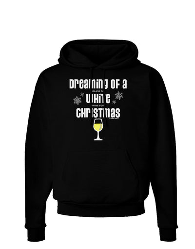 White Wine For Christmas Dark Hoodie Sweatshirt-Hoodie-TooLoud-Black-Small-Davson Sales