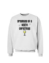 White Wine For Christmas Sweatshirt-Sweatshirts-TooLoud-White-Small-Davson Sales