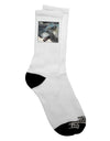 White Wolf Face Adult Crew Socks - A Must-Have for Fashion-Forward Individuals-Socks-TooLoud-White-Ladies-4-6-Davson Sales