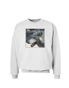 White Wolf Face Sweatshirt-Sweatshirts-TooLoud-White-Small-Davson Sales