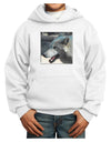 White Wolf Face Youth Hoodie Pullover Sweatshirt-Youth Hoodie-TooLoud-White-XS-Davson Sales