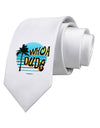 Whoa Dude Printed White Necktie by TooLoud