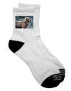 Wide Eyed Big Horn Adult Short Socks - A Must-Have Addition to Your Wardrobe for Unmatched Comfort and Style - TooLoud-Socks-TooLoud-White-Ladies-4-6-Davson Sales